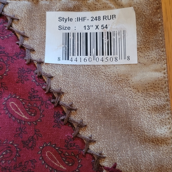 Table Runner Size 13" x 54" Patchwork - Picture 2 of 8